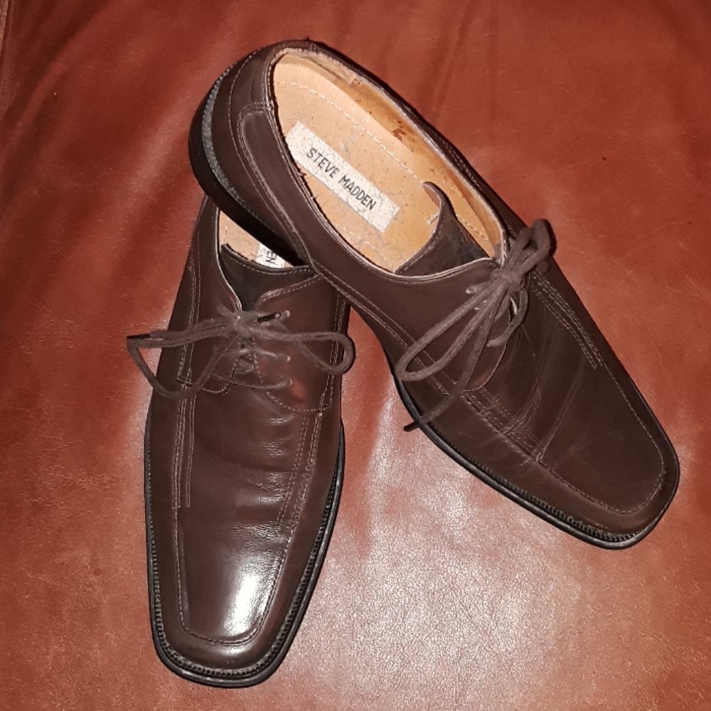 Mens Brown Steve Maddens Tie Up's
